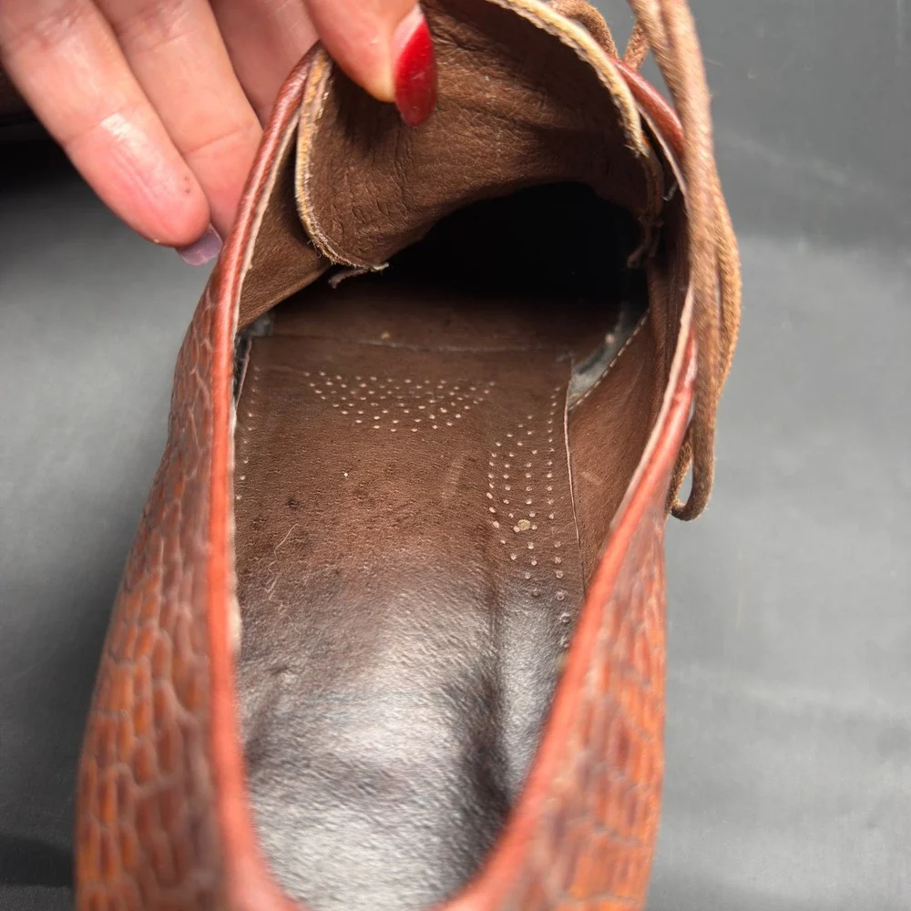 Handmade Genuine Lizard Leather Dress Shoes Men's 11.5 Spain Exotic Reptile